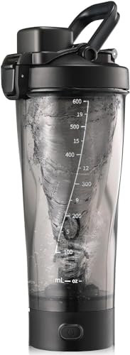 Botella coctelera de proteínas, copas eléctricas para batidos de proteínas cremosos perfectos, de tritán, sin BPA, a prueba de fugas, resistencia a altas temperaturas, resistencia al impacto, 24 onzas