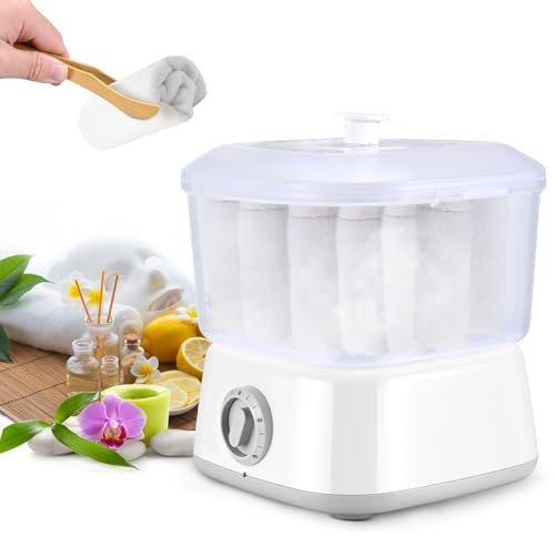 Couleeur Scaldasalviette Elettrico,Scalda Salviette Riscaldamento Rapido a 202 F in 10 Minuti,Grande capacità Scalda Asciugamani con Clip,Asciugamani per Spa/Viso/Parrucchieri/Uso Domestico(Bianco)