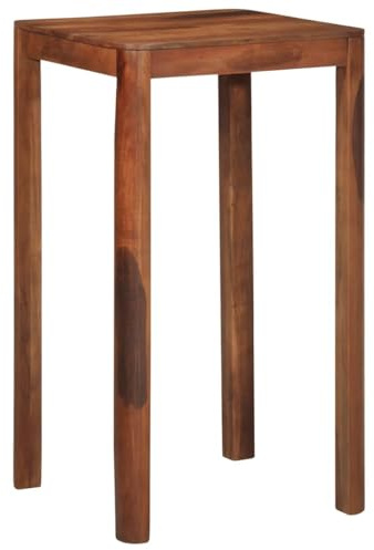 vidaXL Bartisch 60x60x107 cm Massivholz Akazie, Stehtisch, Bistrotisch, Kneipentisch, Stehtische, Bistrotische, Küchentisch, Küchentische, Tisch
