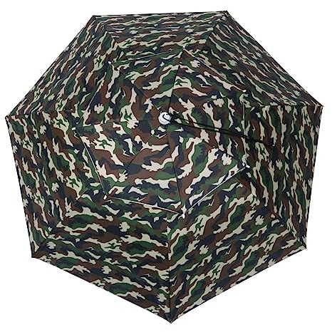 YARNOW Outdoor-regenschirm Lang Mit Schirmkappe Und Freisprech-funktion Für Wandern Und Angeln Windbeständig Und Sonnenschutzfähig