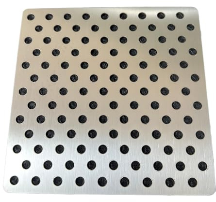 SIYOTO Edelstahl-Abflussdeckel 304, verstopfungssicher (19 x 19 cm)
