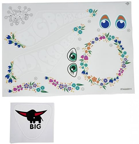 Big Bobby Car Stickers Aufkleber Flower Sticker Aufklebersatz Blumen komplett inkl. Büffel