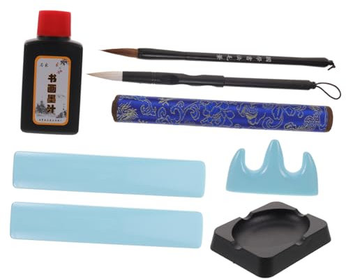 Gadpiparty Kalligraphie Set Für Anfänger Chinesisches Kalligrafie-kit Mit Schreibunterlage Pinsel Und Papier Für Kunstbedarf Geeignet Für Kanji Und Sumi-tusche