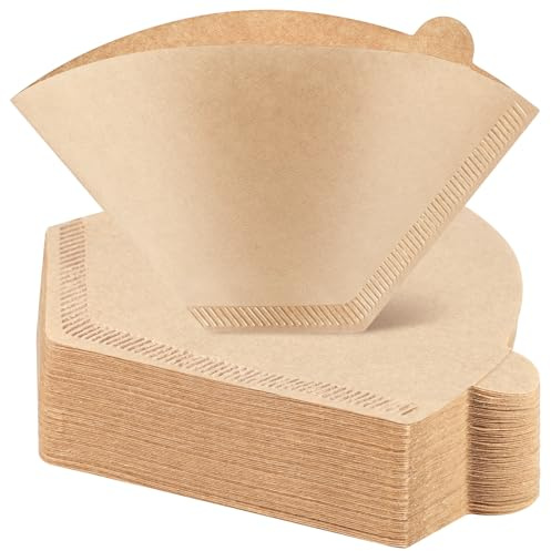 100 Stück Kaffeefilter, U-Form #2 Kaffeefilterpapier Kaffee Extraktionsfilter Filterpapier Ersatzfilter für Zuhause Büro Kaffeemaschinen (2-6 Tassen)