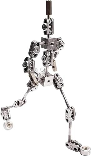 DIY Professionelle Studio Stop-motion Leuchte Kit Edelstahl Filmische Animation Marionette, DIY Animierte Figuren Für Stop-Bewegung Projekt, 17cm