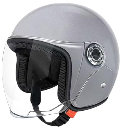 Casco Motociclista Grande,Casco Aperto per Adulti | Equipaggio Protettivo con Visiera per Avventura Pendolarismo Scooter Sportivo