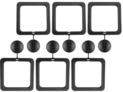 Rudiaoa Anneaux De Flottantes pour Aquarium Décorations Aquaponiques Carré Et Rond Maintien en Place Cercle d'alimentation pour Aquarium