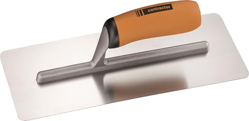 Contractor Trockenbau-Kelle 305×120 mm Gebogenes Edelstahlblatt mit 2K-Griff