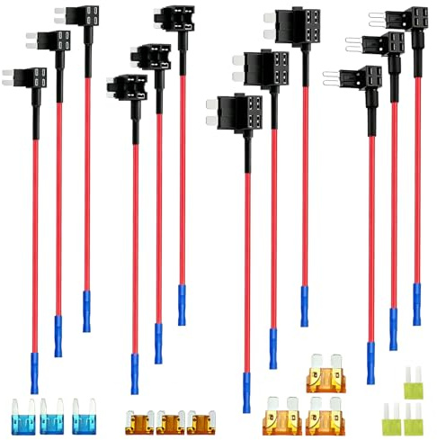 12 pcs Robacorrientes Fusible para Coche ATO ATC ATM APM Mini Micro Micro