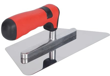 Cazzuola per intonaco in acciaio inossidabile Finitura per intonaco Pavimento per pareti Pavimentazione in gesso Cazzuola per muratore Strumento costruzione Finitura professionale