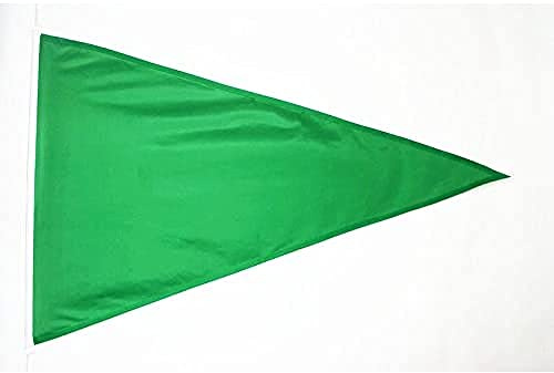 AZ FLAG Flagge Dreieck Strand Grünes 250x150 cm Kunststoffringe | Für außen Gelbe dekorative Flagge doppelte Nähte und verstärkte Kanten Mesh-Polyester