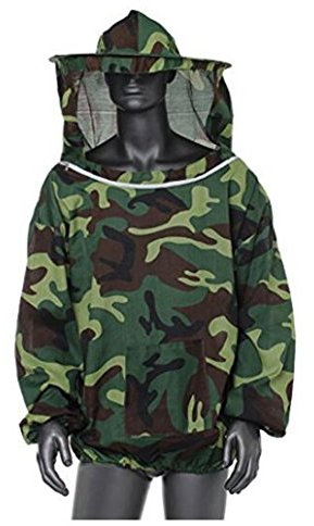 Bienenzucht Schutz Jacke Anzug mit Pull Hat Schleier für professionelle und Anfänger Imker ohne Hose