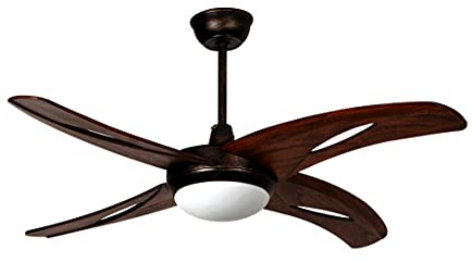 Sulion- Ventilador de Techo con Luz Led Integrada, 40 W, Color Negro, Clase A++ | Luz Regulable, Control de Distancia, 3 Velocidades | Iluminación y Ventilación