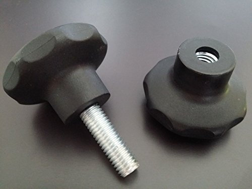 Lot de 40 poignées étoile Ø 50 mm M8 avec vis de 25 mm.