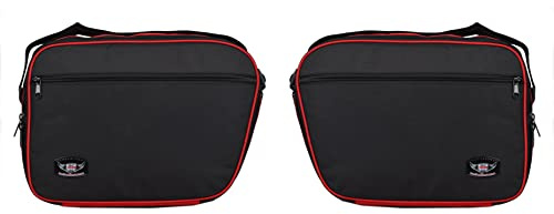 GREAT BIKERS GEAR - Packtaschen für BMW K1600GT & GTL Packtaschen in roter/schwarzer Farbe Koffer innentaschen Motorrad