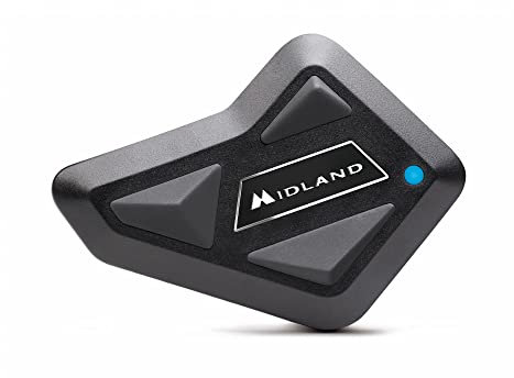Midland - Interfono Moto Bluetooth ECE2206 Nuovo BT Mini Singolo, Auricolari Casco Moto 4 Persone Waterproof, Portata 500m, Autonomia 8H, Cancellazione Rumore, Music Share, Compatibile TFT