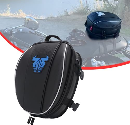 Motorrad-Hecktasche,Hecktasche Motorrad Wasserdicht Gepäcktasche-Blau | Sitztasche Motorrad-Satteltaschen Multifunktionale Fahrradtasche Sportrucksack