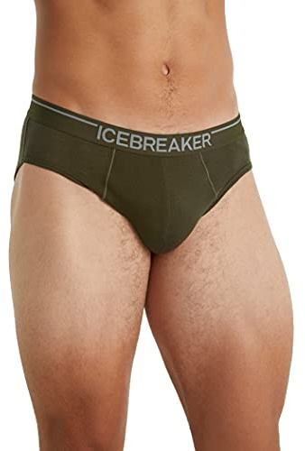 Icebreaker Men's Merino Wool Anatomica Briefs - 150 Ultralight Fabric - Loden, L