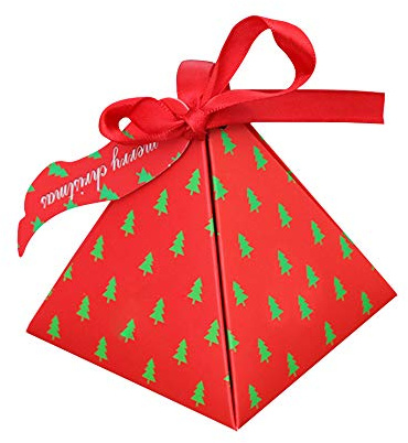 Timpfee 30 Stück Weihnachtspapierschachteln, Weihnachtsabend, Papierboxen für Süßigkeiten, Süßigkeiten, Pralinen, Knallbonbons, niedliche Boxen für Festivals, Feiertage, Party-Dekoration,