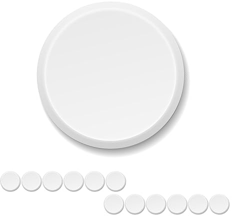 XILMARK Tapas de Plástico Reutilizables para Yogurteras, Botes y Vasos de Cristal para Postres, compatibles con marcas comerciales, diámetro 56 mm. Pack 12 unidades