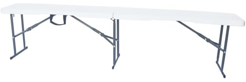 Klappbank Foldy - 183 x 28 x 43 cm - Weiß