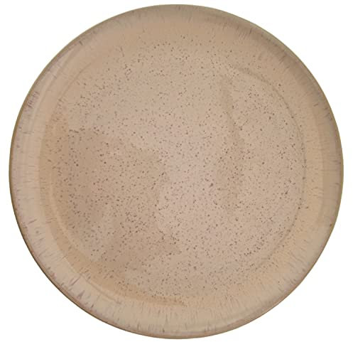 PintoCer - 2 x Platos Llanos Grandes de Ceramica de Gres, 29 cm, Platos de Cena, Apto para lavavajillas y microondas