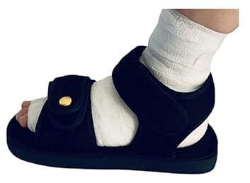 Post-OP-Schuh für gebrochene Füße oder Zehen, verstellbar medizinischer Gehschuh mit Bein-Gipsabdeckung für postoperative Phase, chirurgische Laufstiefel, Zehenpost OP für Kinder und Erwachsene