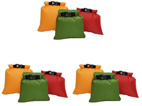 Yardwe 3pcs Multipurpose Safety Float Dry Bag Inflatable Buoy for Swimmers Snorkelers Super Bright