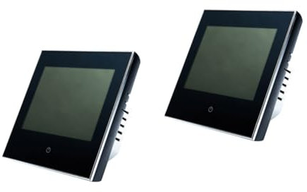 Uonlytech 2 STK digitaler Thermostat programmierbarer Thermostat kabelloses Heizgerät intelligent Funk Fußbodenheizung Smartes Raum Passiv Heizgeräte Regler