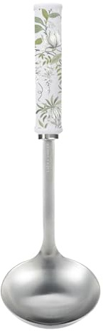 Laura Ashley 30cm Louche Inox - Louche Soupe d'une Capacité de 6oz Avec Poignée Soft Touch Pour un Service Sans Effort - Ustensile de Cuisine Ergonomique, Résistant à la Chaleur et Stylé
