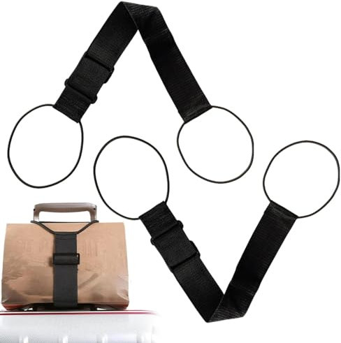 Umiocns Gepäckgurte für Taschen, robuste Gepäckgurte, verstellbare Koffergurtgurte mit mehrfach verstellbarer Taschengurthaken, tragbar, stabile Reisebefestigung für Gepäck