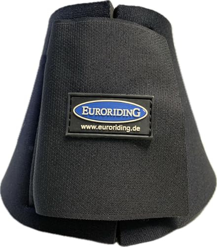 Euroriding Hufglocken extra stark 14 mm Neoprenmaterial schwarz (L)