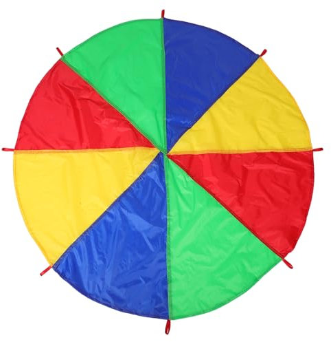 ifundom Regenbogen-fallschirme Für Draußen Und Drinnen Spielzeug Für Junge Mädchen Anpassbares Design Für Verschiedene Szenarien Der Motorischen Fähigkeiten Und Gleichgewicht