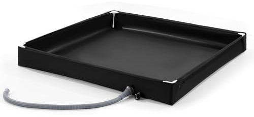 Foldable Camping Shower Tray,Beach Bathing Base With Drain Pipe,Portable Camping Shower Base Pan,Outdoor And Indoor Shower Cubicles