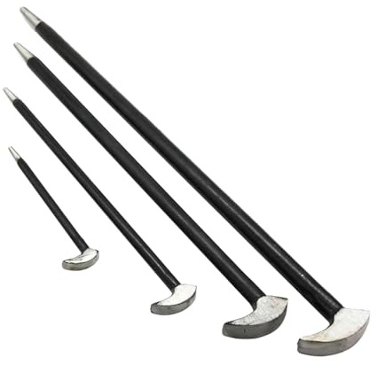 Crowbar Set - Industrial Grade Pry Bars, Heavy Duty Demolition Nail Puller, Long Lasting Forged Steel Lever Tool | Professional Mechanics Tool Kit for Automotive Machinery Demolition Work