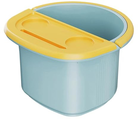 TISHITA Vasca Piedi Bacinella Pediluvio Secchio Pediluvio Bacinella Piedi Plastica Isolante Facile Da Trasportare Adatta Casa Relax Bagno, Blu