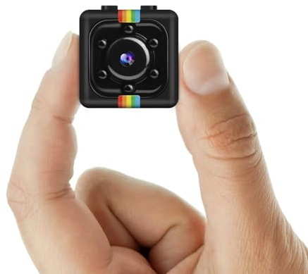 Bextgoo Mini Kamera Überwachungskamera Ohne WLAN, 1080P Kleine Kamera mit 32GB Speicherkarte, Nachtsicht, 140°Weitwinkel, 360° Drehbare Halterung, für Innen und Außenbereich