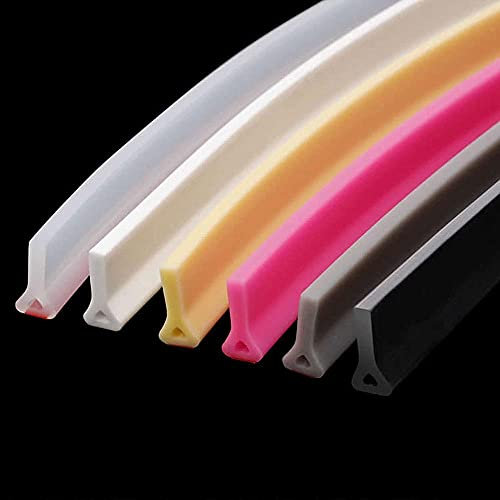 BDXZJ Schwelle für Duschkabine, Shower Barrier, Selbstklebende Duschdichtung, Schwallschutzleiste Dusche Duschdichtung für Feuchtraum, Dusche, Badezimmer Transparent,200cm
