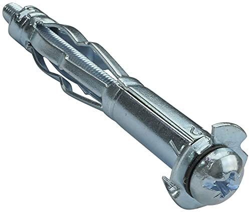 AERZETIX - Set di 25 - Tasselli a espansione Ø10x65mm - per cartongesso a corpo cavo - con vite M5x72mm - fissaggio in cartongesso - C49946