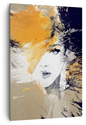 ARTTOR Moderne Impression sur Toile 70x100 cm Personnes Mode - 3656 | Femme Abstraction Moderne Tableau Décoratif Grand Décoration Murale Art Mural Toile Imprimée Chambre Cuisine Salon ARTTOR