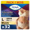 TENA Silhouette Plus Taille Haute - Sous-vêtements Absorbants Jetables Incontience Femme - Post-accouchement - Pour Fuites Urinaires Modérées à Fortes - Crème - Taille L - 32 Culottes (Pack 1 mois)