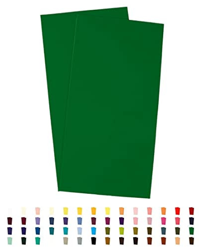 Sandras-Bastelladen 2er Set Kerzen Verzierwachsplatten - 200 x 100 x 0,5mm Hellgrün