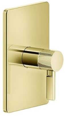 Set pronto doccia Gessi Inciso, miscelatore monocomando senza deviatore per UPK 44655, 58061, Colorazione: Oro PVD