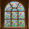 FEOMOS Fensterfolie Blickdicht Bunt, Regenbogen Gitter Folie Fenster Sichtschutz Selbsthaftend, Fensterfolien Statisch Haftend Anti-UV für Schlafzimmer Küche Wohnzimmer 44cm x 300 cm