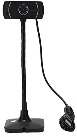 Septpenta Full HD Webcam, USB Wired Webcam 1080P with Microphone, 640X480, 30 FPS, 360 Degree Rotation, for Conference Calling, Recording