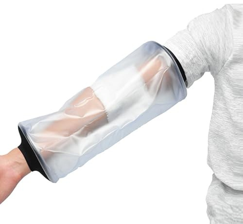 Wasserdichter Gipsschutz für die Dusche, wiederverwendbare wasserdichte Armabdeckung, Gips- und Verbandschutz, PICC-Abdeckungen für Erwachsene, wasserdichter Gips- und Verbandschutz, 30 x 22 cm