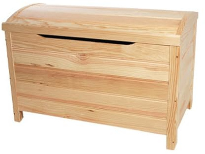 WELL HOME MOBILIARIO & DECORACIÓN Baul curvo acabado SIN barniz, 70x40x44 cm