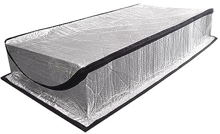 Dachbodentür-Isolierabdeckung, 63,5 x 137,7 x 27,9 cm, Dachbodenluke, Isolierung, luftdicht, Dachbodentreppe, Isolationsabdeckung mit einfachem Reißverschluss zum Herunterziehen von Treppen,