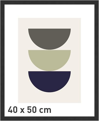 accent by nielsen Holz Bilderrahmen Velino, 40 x 50 cm, Schwarz