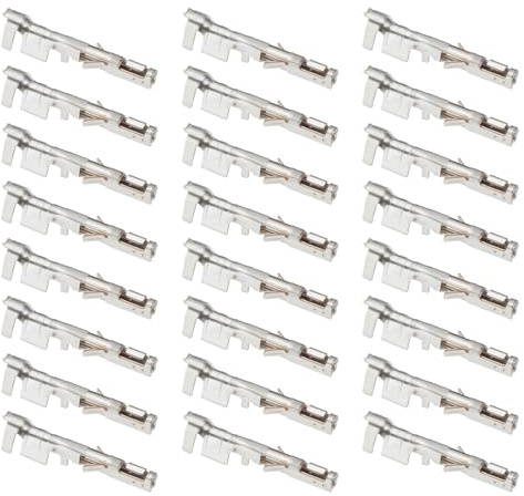 eMagTech 100 Pezzi Pin A Cricchetto 43030 Compatibile Con Molex 3,0 Mm Micro Fit Housing Femmina Micro-Fit 43030 Pin Terminale Pin Femmina Connettore Pin Stile Crimpatura
